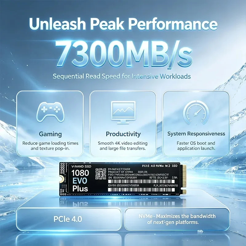 M.2 Nvme 4Tb Pcie 4.0 Ssd - High Speed Original NEW 1080 EVO