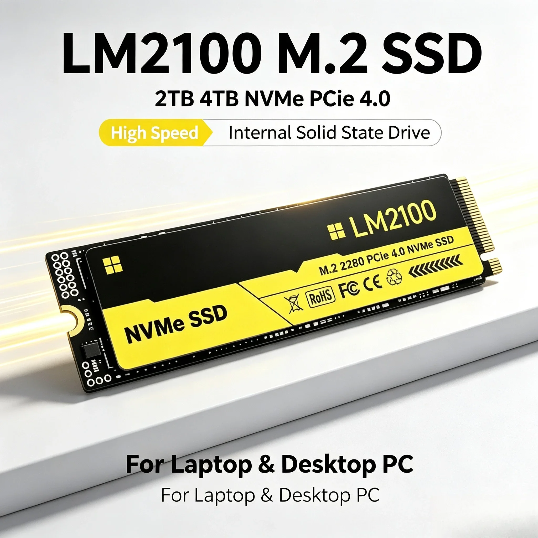 New LM2100 M.2 SSD Hard Disk 2 - M.2 Nvme 4Tb Pcie 4.0 Ssd recension och pris