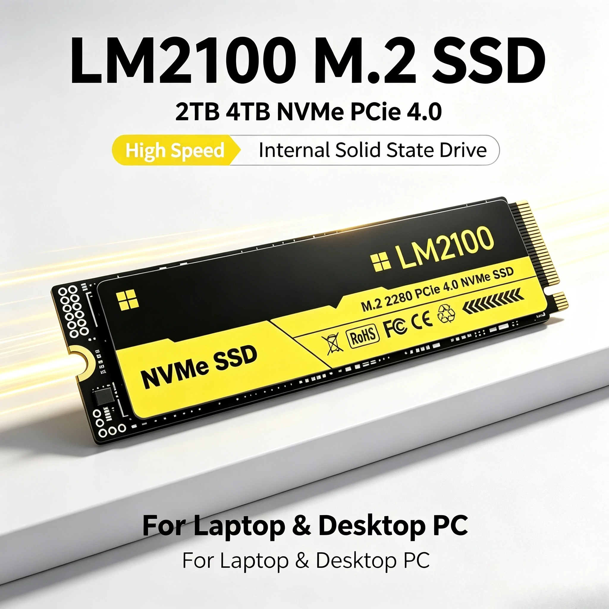 New LM2100 M.2 SSD Hard Disk 2 - M.2 Nvme 4Tb Pcie 4.0 Ssd recension och pris