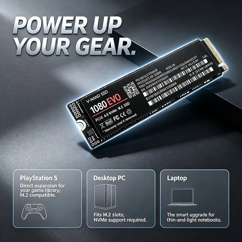 1080 EVO M.2 NVMe PCIe 4.0 Int - M.2 Nvme 4Tb Pcie 4.0 Ssd recension och pris