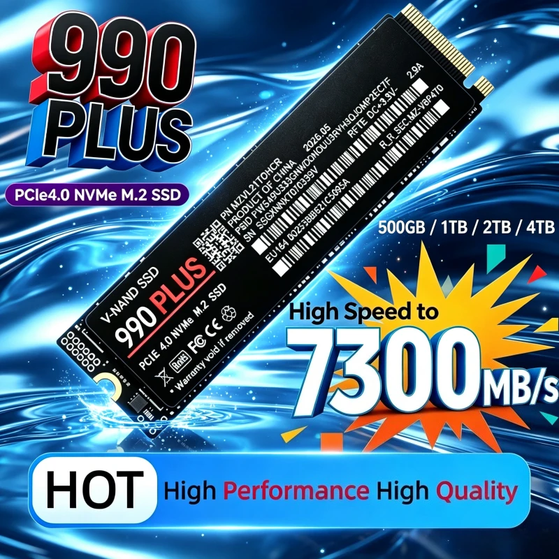 990 Plus SSD 500GB/1TB/2TB/4TB - M.2 Nvme 4Tb Pcie 4.0 Ssd recension och pris
