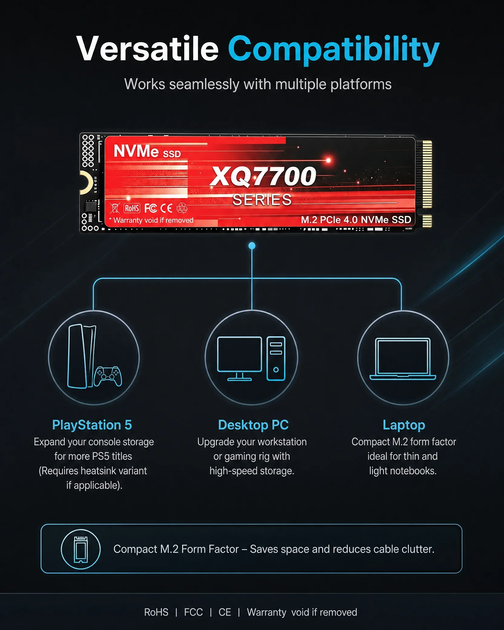 XQ7700 2TB 4TB SSD M.2 NVMe In - M.2 Nvme 4Tb Pcie 4.0 Ssd recension och pris