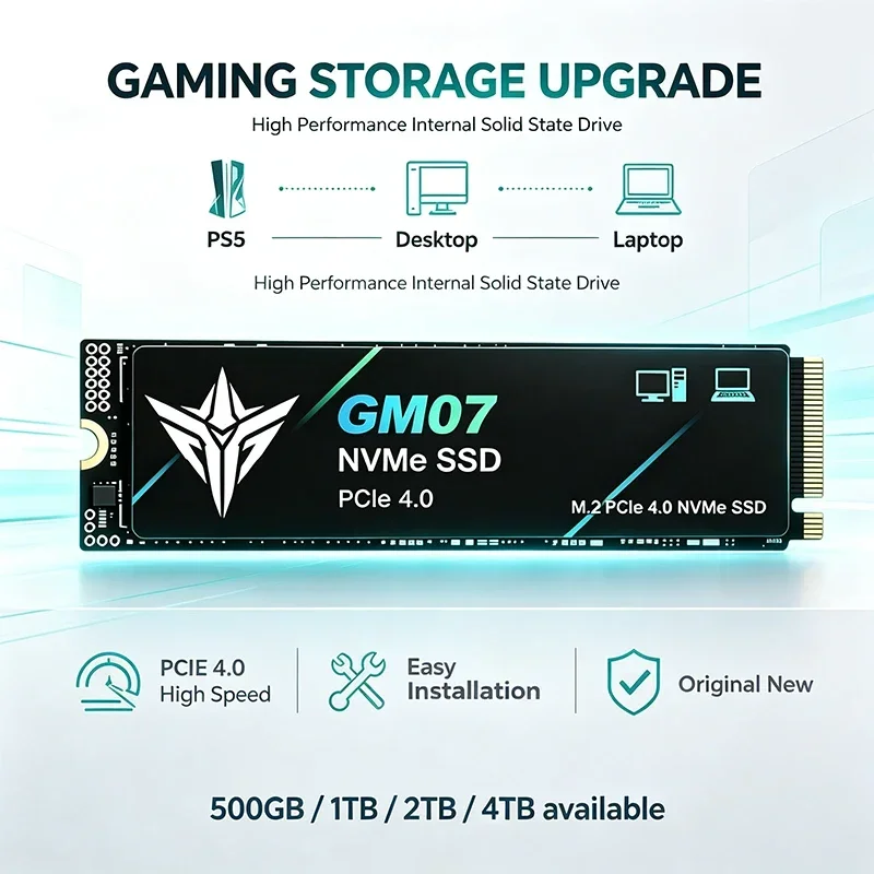 New GM07 M2 SSD Hard Disk, PCI - M.2 Nvme 4Tb Pcie 4.0 Ssd recension och pris